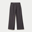 Pantalon coupe large taille standard gris anthracite