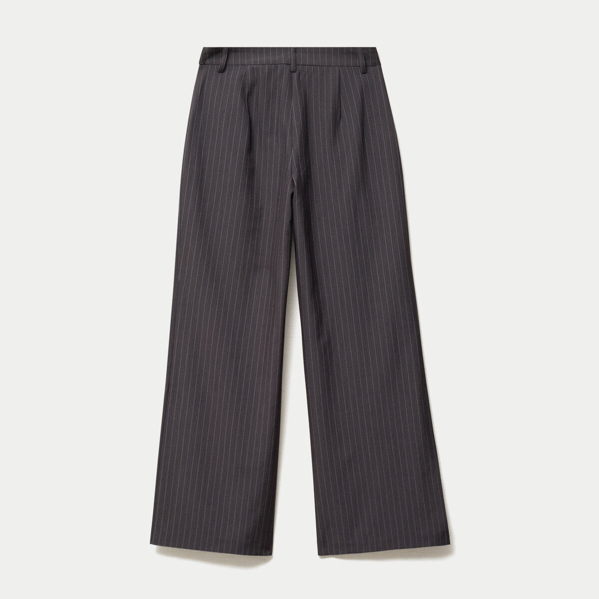 Pantalon coupe large taille standard gris anthracite