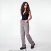 Jean wide leg taille standard denim gris ado