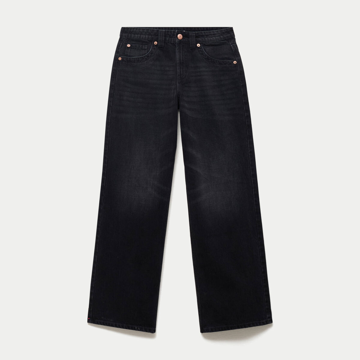 Jean Max loose taille basse denim noir