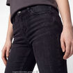 Jean skinny taille standard denim noir ado