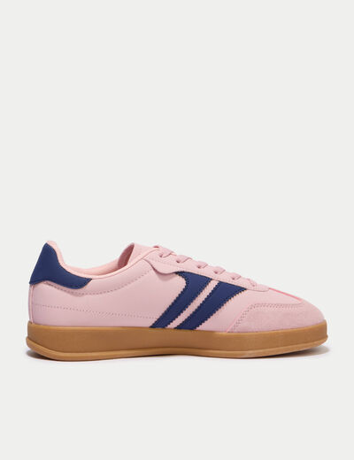 Baskets aspect daim rose ado
