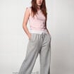Jogging coupe large taille standard gris fonc&eacute;