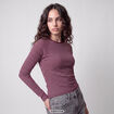 T-shirt manches longues rouge fonc&eacute;