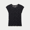 Top transparent sans manches dentelle noir ado