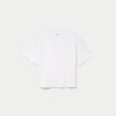 T-shirt col rond manches courtes blanc