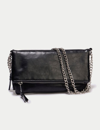 Sac avec cha&icirc;ne noir