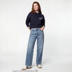Jean Lenny wide leg taille standard denim double stone