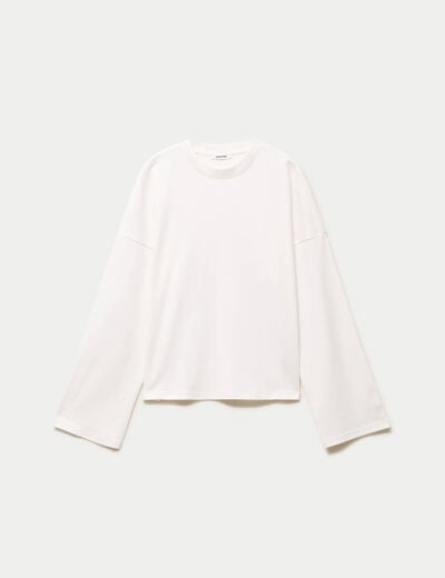 T-shirt manches longues ecru