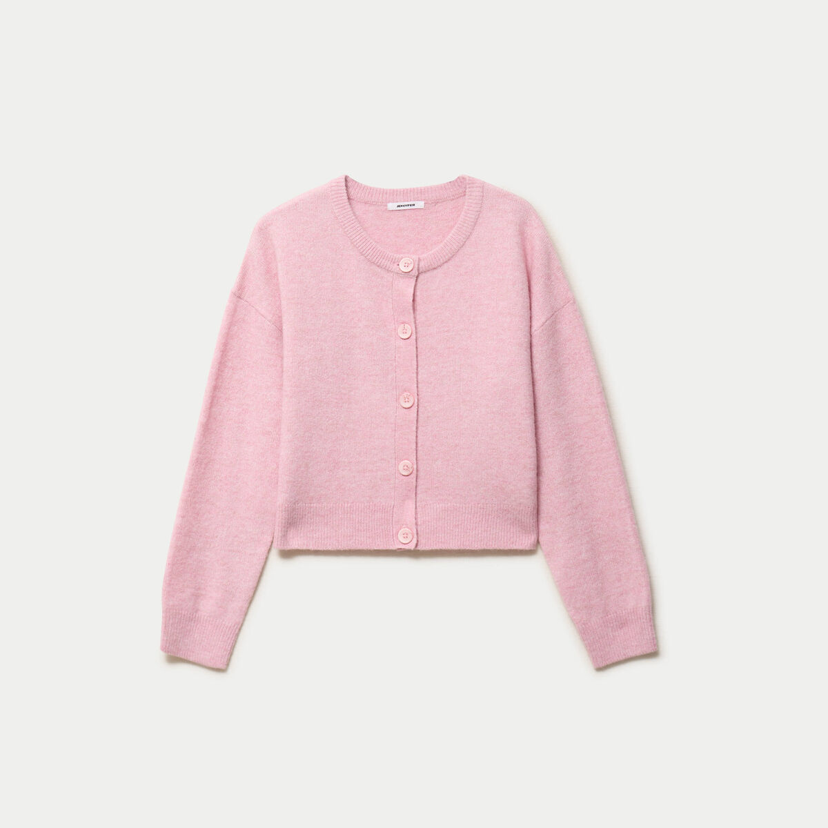Gilet ajust&eacute; cropped manches longues rose