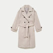 Manteau manches longues taupe