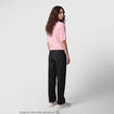 Jean regular taille basse denim noir ado