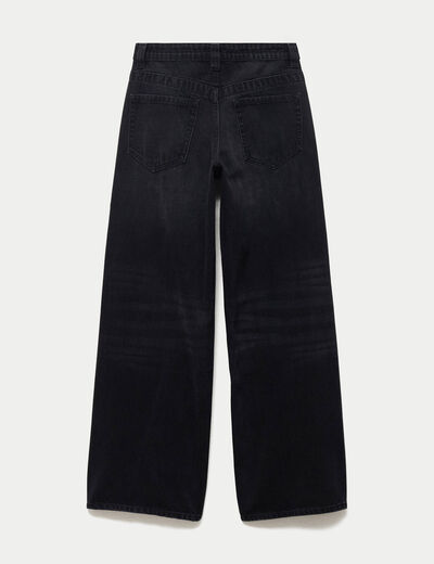 Jean Max baggy taille basse denim noir