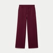 Jogging large en maille bordeaux