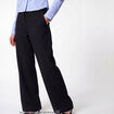 Pantalon coupe large taille basse noir