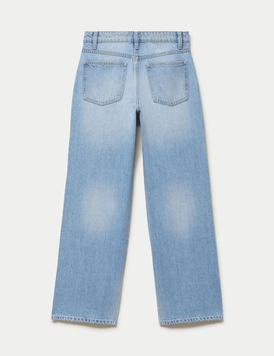 Jean Lenny wide leg standard denim triple stone