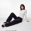 Jean Max loose taille basse denim noir