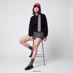 Pull oversize col rond manches longues noir