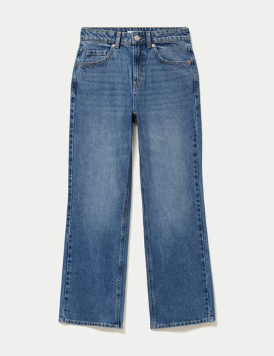 Jean Tom regular taille haute denim double stone