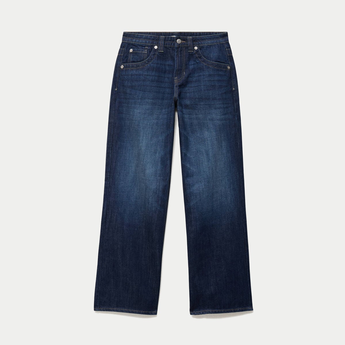 Jean Max baggy taille basse denim brut