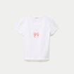 T-shirt ajust&eacute; manches courtes blanc