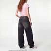 Jean Max baggy taille basse denim noir