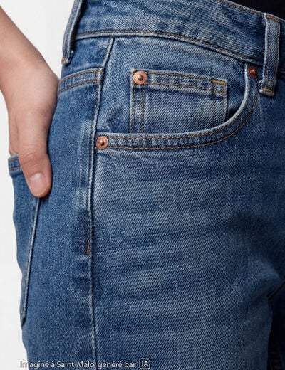 Jean Zoe bootcut taille basse denim double stone