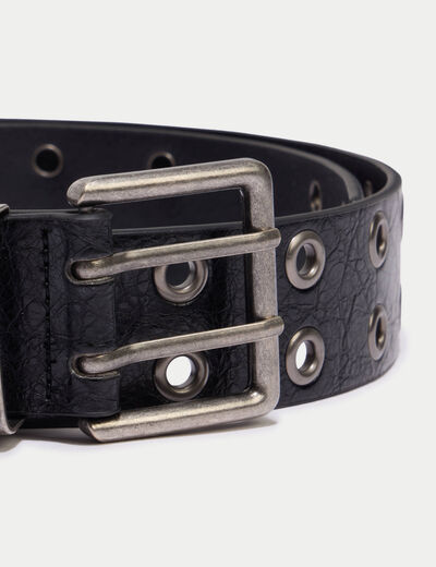 Ceinture large noir ado
