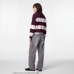 Pull col camionneur manches longues bordeaux