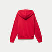Sweat oversize &agrave; capuche manches longues rouge