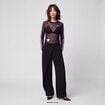 Pantalon coupe large noir
