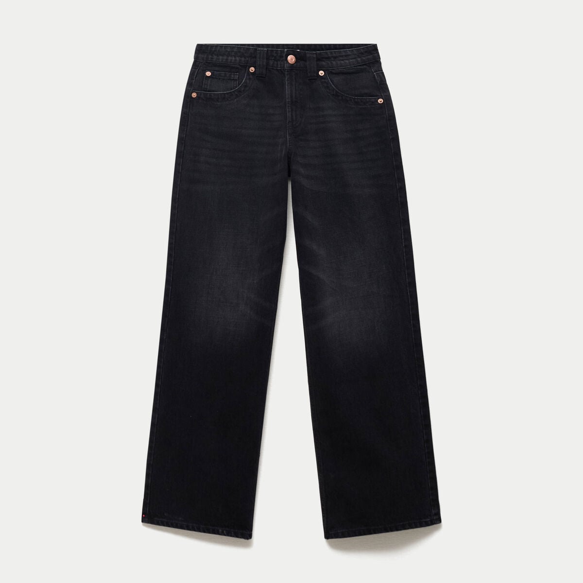 Jean Max loose taille basse denim noir