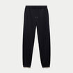 Jogging bas resserr&eacute; taille standard noir ado