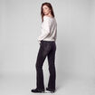 Jean Zoe bootcut taille basse broderie denim noir
