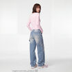 Jean Max loose taille standard denim bleach