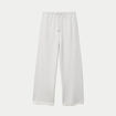 Jogging large en maille ecru
