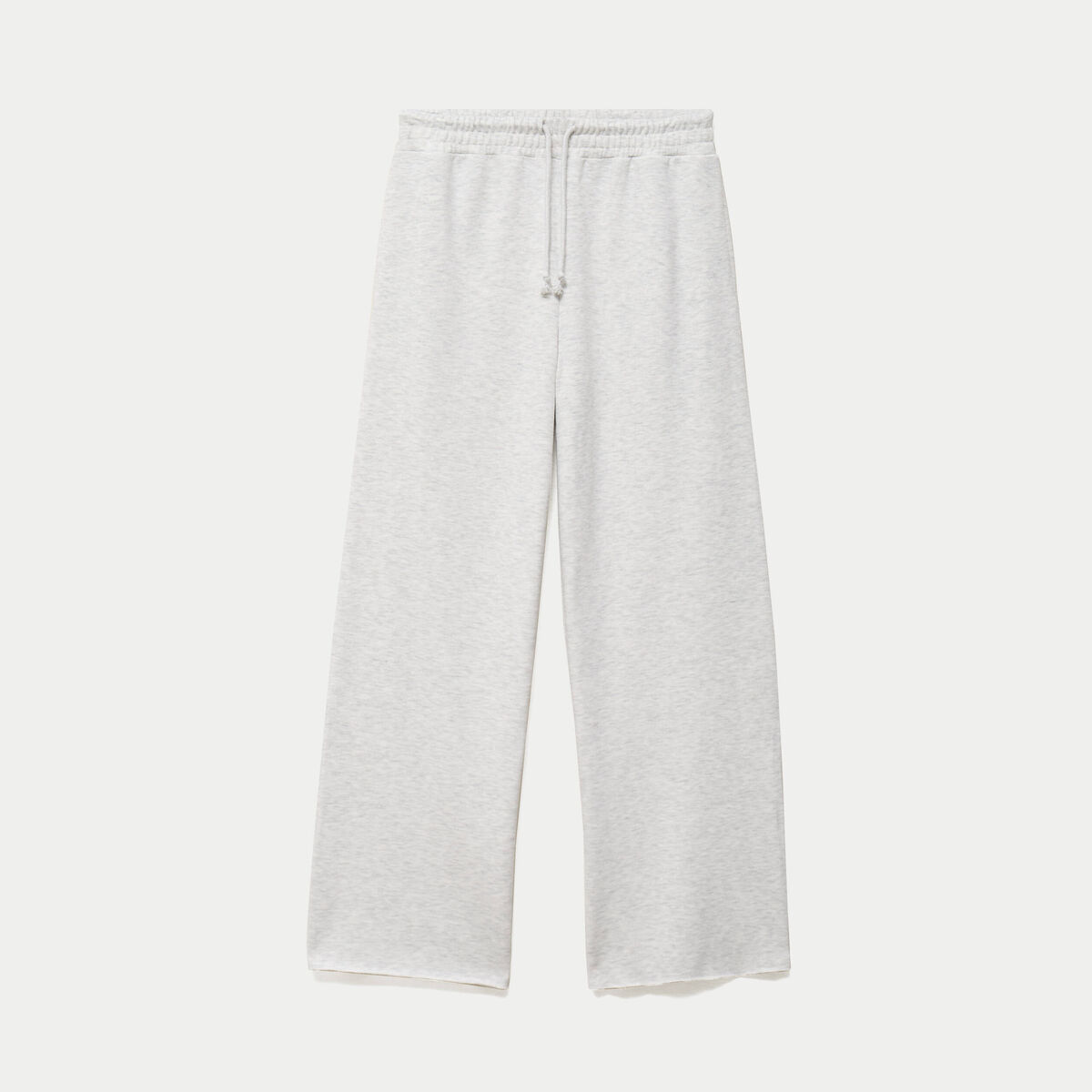 Jogging large en maille ecru