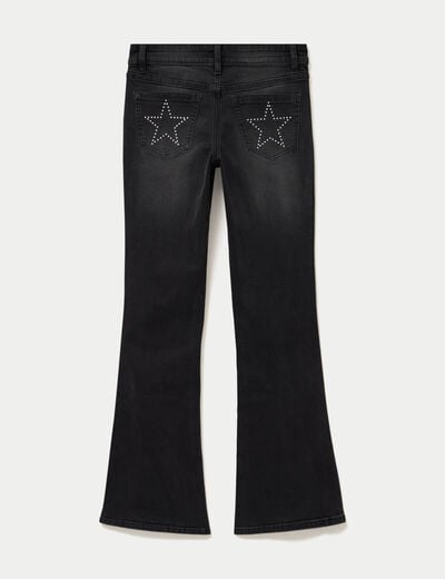 Jean Zoe bootcut taille basse denim noir