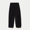 Pantalon coupe large noir