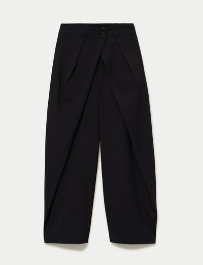 Pantalon coupe large noir