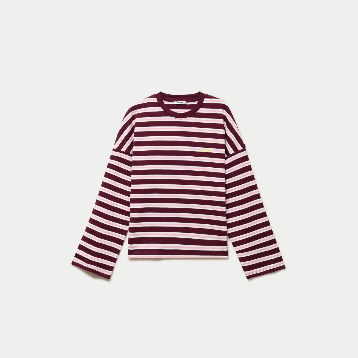 T-shirt manches longues bordeaux