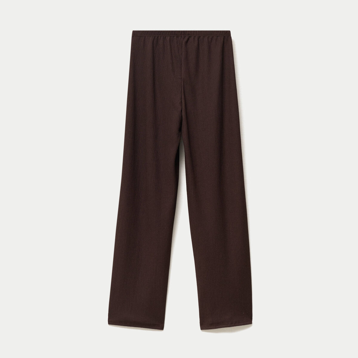 Pantalon large taille standard marron fonc&eacute; ado