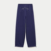 Jogging large &agrave; strass bleu marine