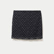 Jupe aspect dentelle noir ado
