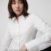 Chemise ajust&eacute;e courte col classique ecru