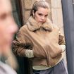 Bomber oversize court fausse fourrure taupe