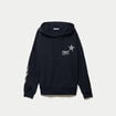 Sweat &agrave; capuche manches longues bleu marine