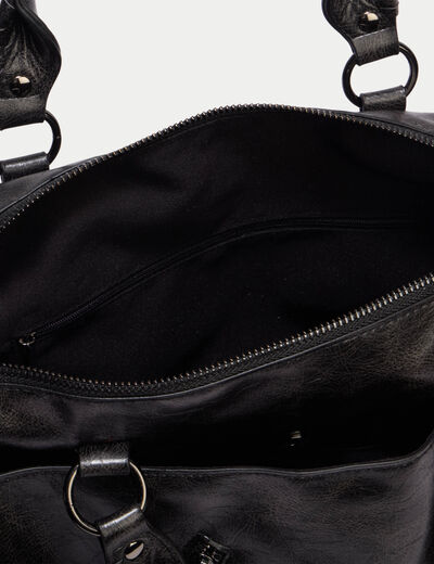 Sac port&eacute; &eacute;paule noir