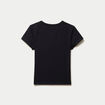 T-shirt ajust&eacute; col rond manches courtes noir