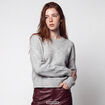 Pull manches longues gris clair